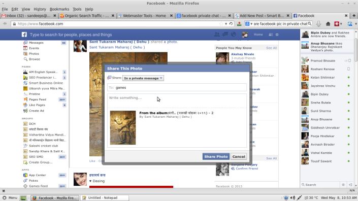 facebookChat step 3